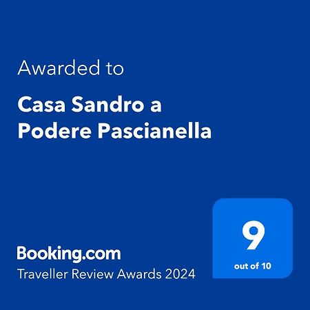 הוילה קאסטלמוזיו Casa Sandro A Podere Pascianella מראה חיצוני תמונה